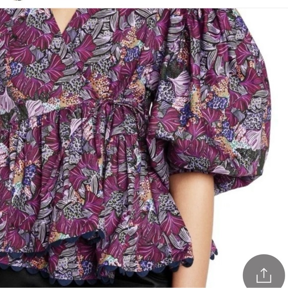 Kika Vargas - Target Purple Blouse NWT size Small - Picture 3 of 7